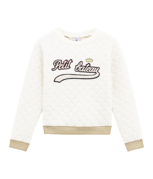 Petit Bateau Girl's Sweatshirt with Graphic (Size 3, 4)