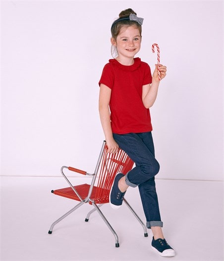 Petit Bateau Girl's Denim Pants (Size 3, 4, 8)