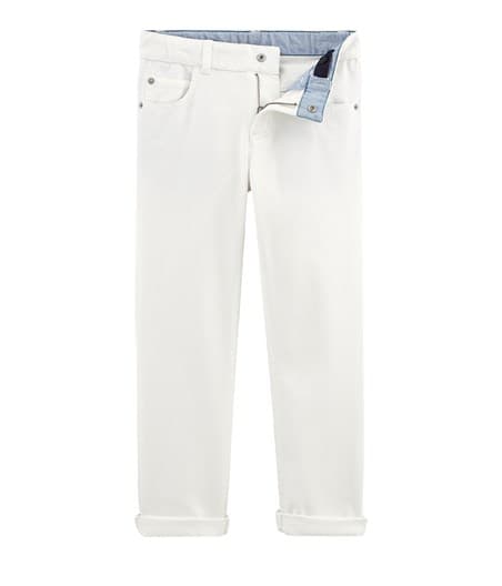 Petit Bateau Boy Pants in White (Size 4, 6, 8)