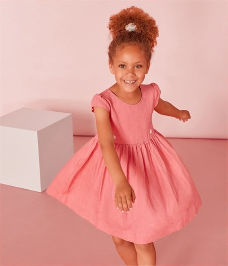 Petit Bateau Girl's Crossback Dress (Size 4)