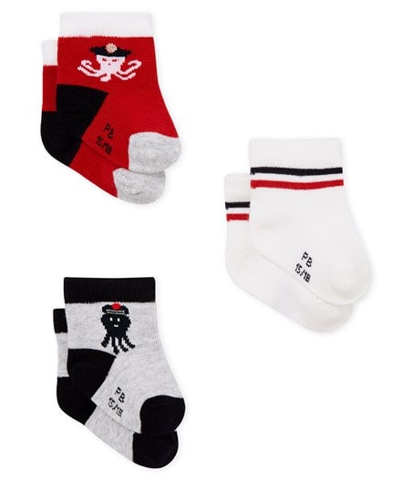 Petit Bateau Baby Socks - Pack of 3 (NB-3m)