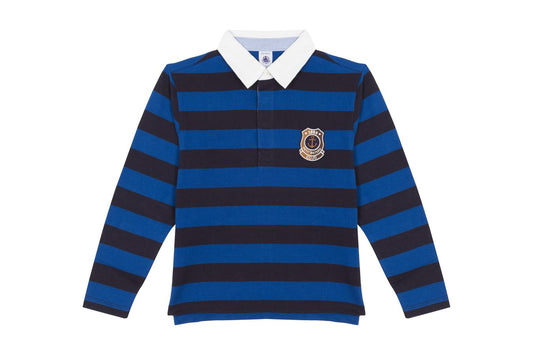 Petit Bateau Boy's Long Sleeve Striped Polo (Size 3, 4)