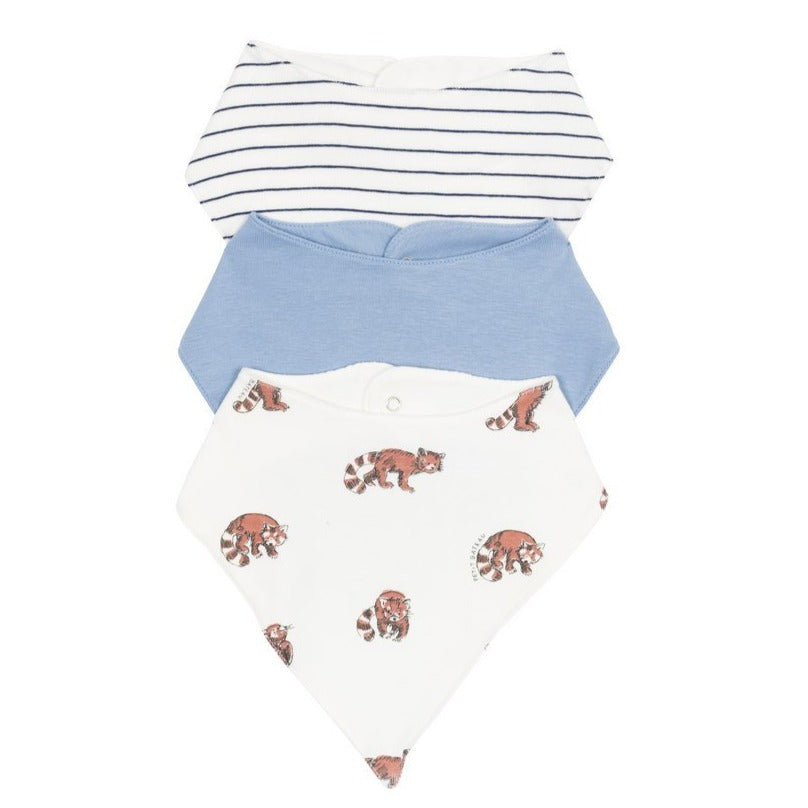 Petit Bateau Baby Boy Bibs Gift Set (Set of 3)