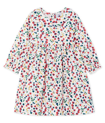 Petit Bateau Baby Girls' Long-Sleeved Floral Dress (6m, 12m, 18m)