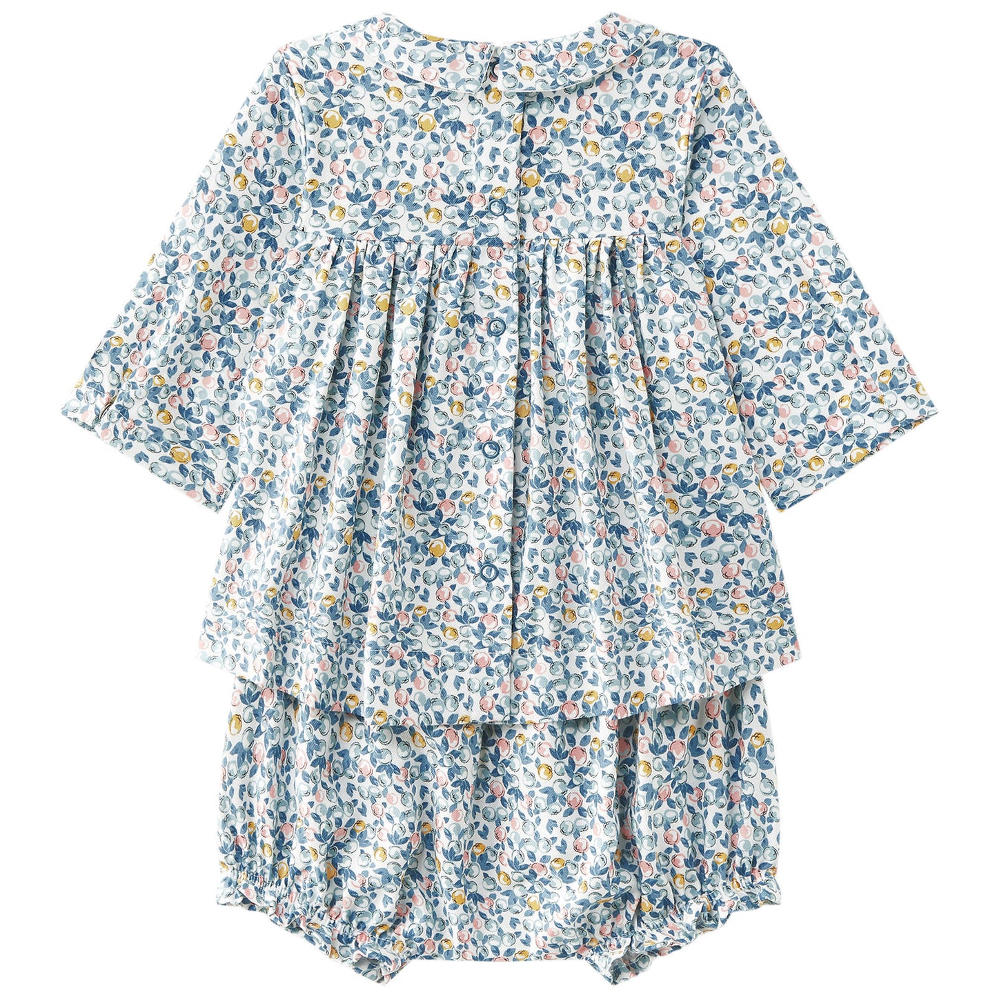 Petit Bateau Fruit Print Dress with Bloomers