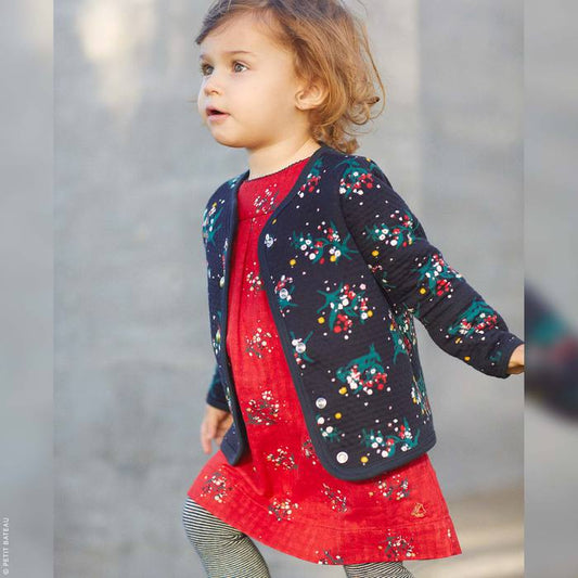 Petite Bateau Flower-printed dress