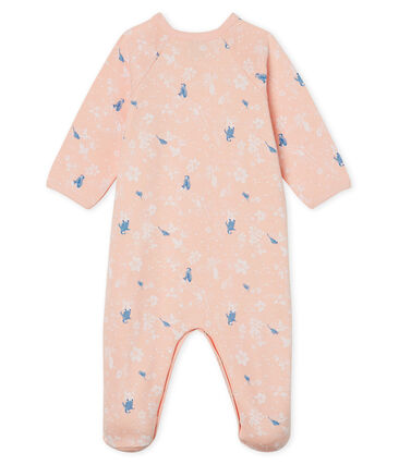 Petit Bateau Baby Girls' Fleece Footie with Penguin Print (3m, 9m)