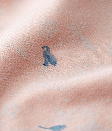 Petit Bateau Baby Girls' Fleece Footie with Penguin Print (3m, 9m)