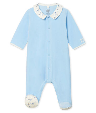 Petit Bateau Baby Boy Velour Footie (6m)