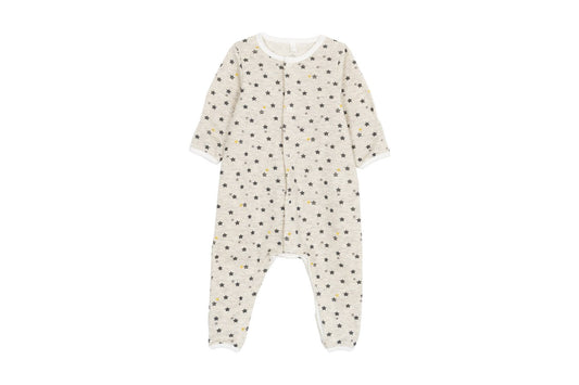 Petit Bateau Baby Long Sleeve Star Print Romper (1m, 3m, 6m)