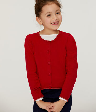 Petit Bateau Girl's Knit Cardigan with Gold Trim (Size 3, 4, 8)