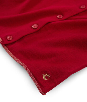 Petit Bateau Girl's Knit Cardigan with Gold Trim (Size 3, 4, 8)