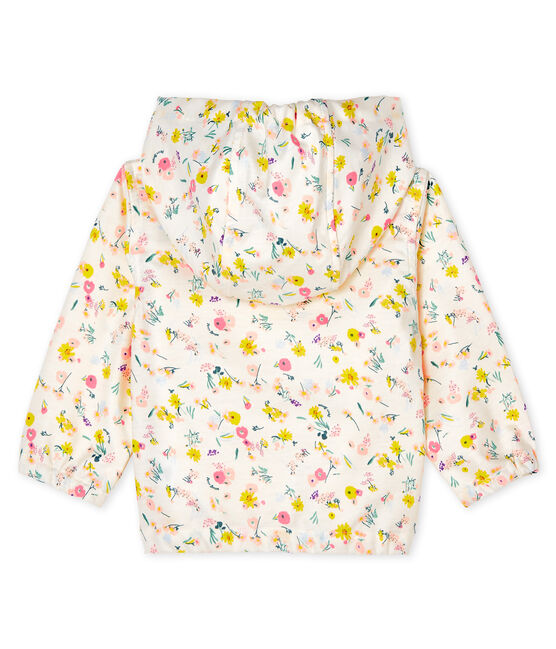 Petit Bateau Baby Girl Floral Hooded Windbreaker (12m, 18m, 24m)