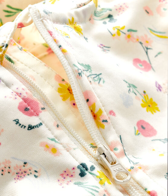 Petit Bateau Baby Girl Floral Hooded Windbreaker (12m, 18m, 24m)