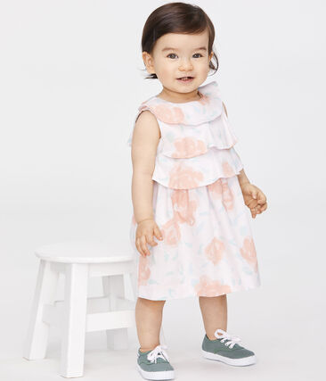 Petit Bateau Baby Girl's Printed Satin Dress (6m, 12m, 18m, 36m)