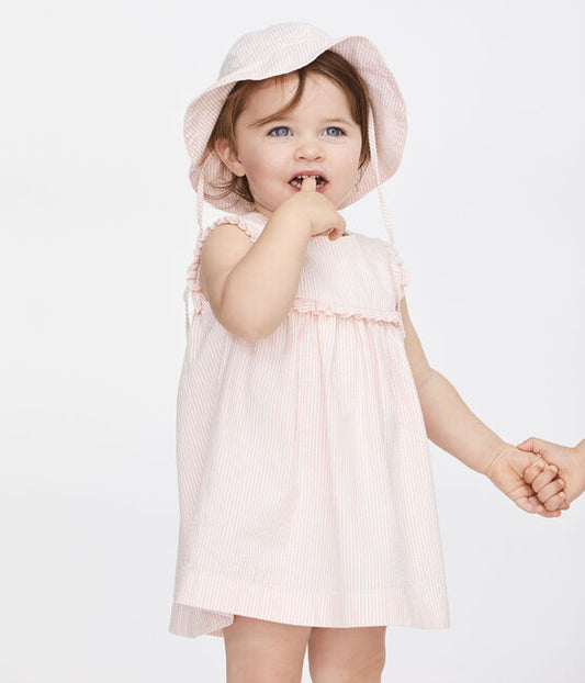 Petit Bateau Baby Girls' Sleeveless Striped Dress (12m, 24m, 36m)