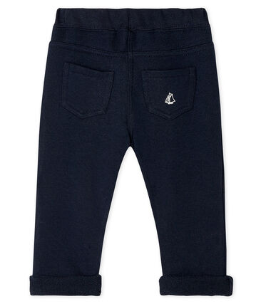 Petit Bateau Baby Boys' Navy Fleece Pants (6m, 12m, 18m, 24m)