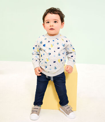 Petit Bateau Baby Boys' Navy Fleece Pants (6m, 12m, 18m, 24m)