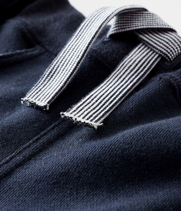 Petit Bateau Baby Boys' Navy Fleece Pants (6m, 12m, 18m, 24m)