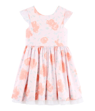 Petit Bateau Girls' Floral Dress (Size 5, 8)