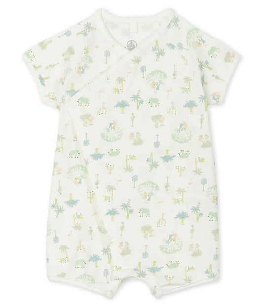 Petit Bateau Unisex Baby's Ribbed Playsuit (1m, 18m)