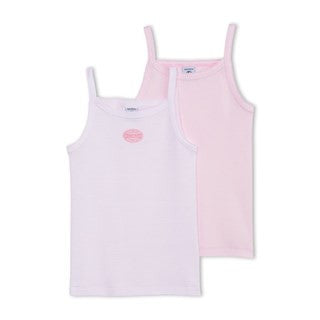 Petit Bateau Girls 2-Pack Sleeveless Tank Tops