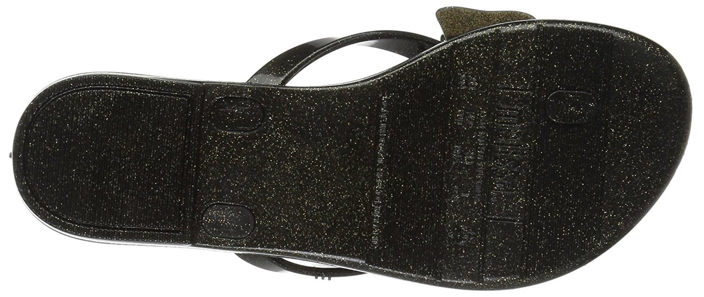 Mini Melissa: Mel Harmonic III in Black/Gold Sandal - (Size 11, 12, 2)