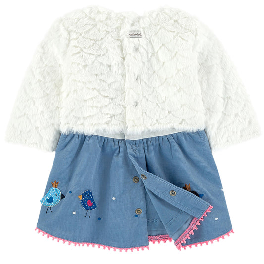 Catimini 2-in-1 Baby Girl Bird Dress (6m)