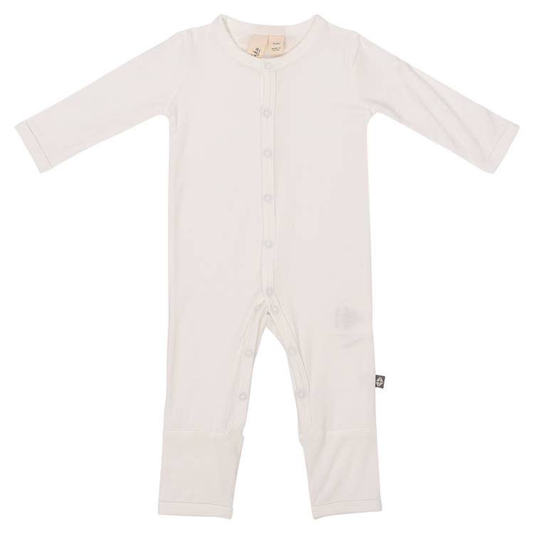 Kyte Baby Solid Romper in Cloud