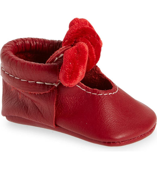 Freshly Picked Knotted Bow Mocc - Red