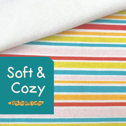 Organic Slim Pajama Shorts Set - Dachshund Stripe