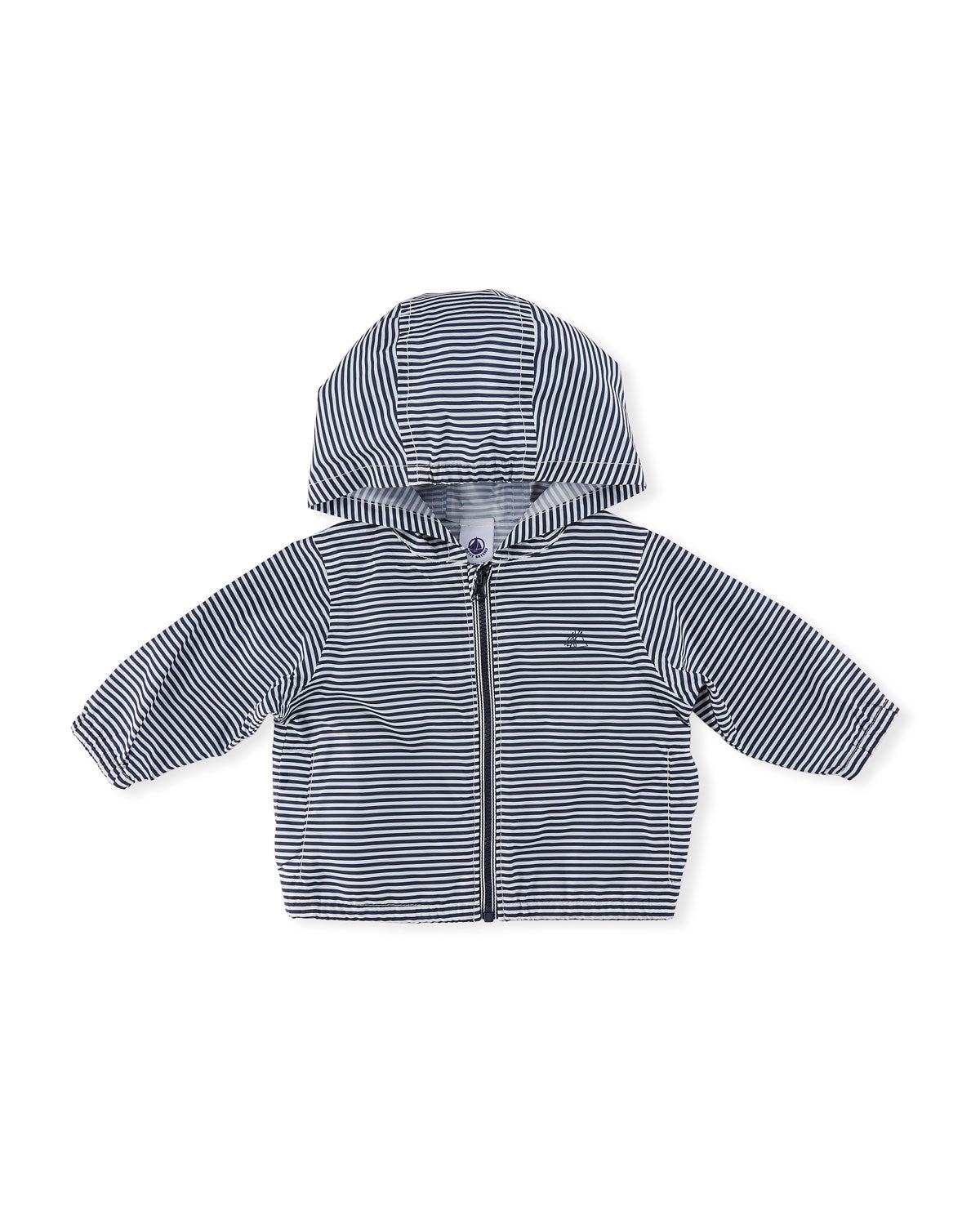 Petit Bateau Windbreaker in Navy Stripes (6m, 24m)