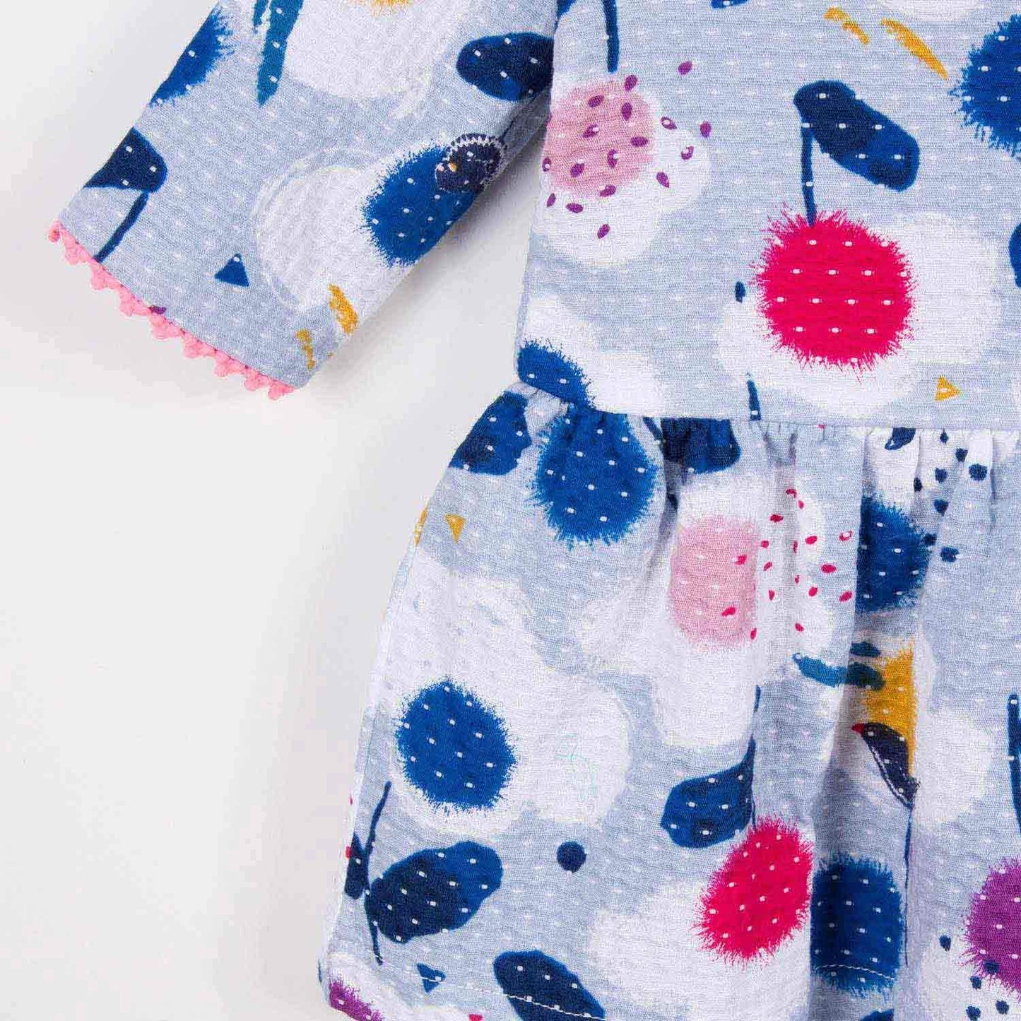 Catimini Charming Printed Micro Weave Fabric Baby Dress (12m, 18m, 2T, 3T, 4T)