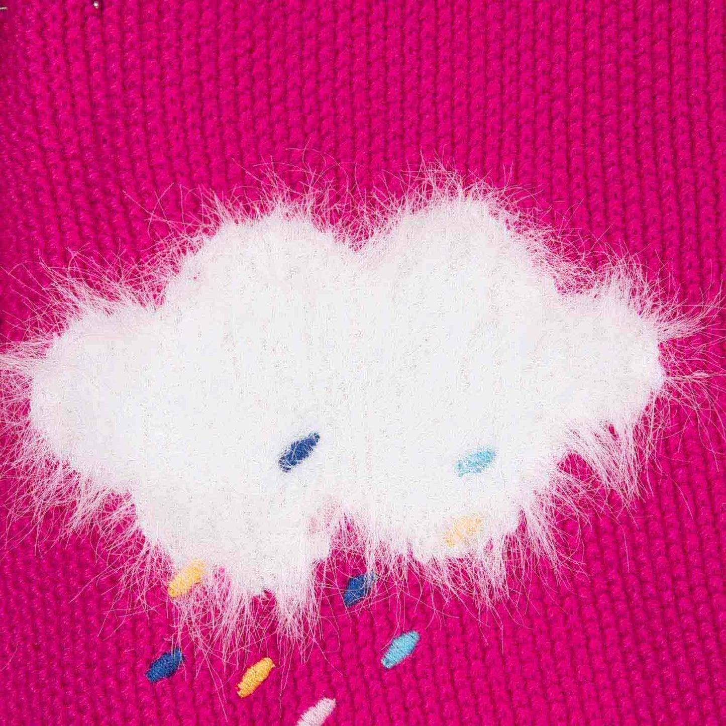 Catimini Baby Girl Cardigan with Cloud Patterns (6m, 9m, 12m)
