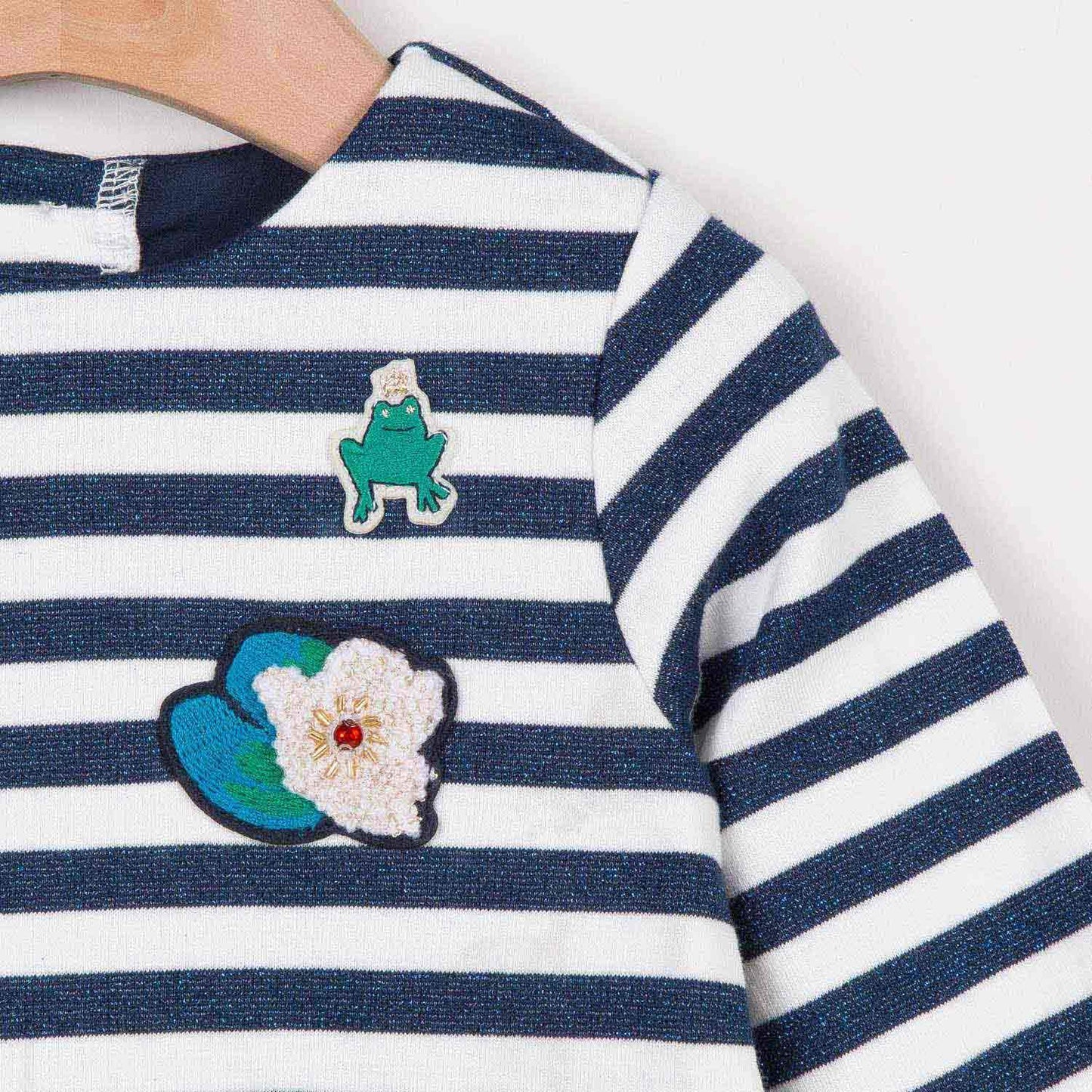 Catimini Baby Glitter Striped Dress (12m, 2T)