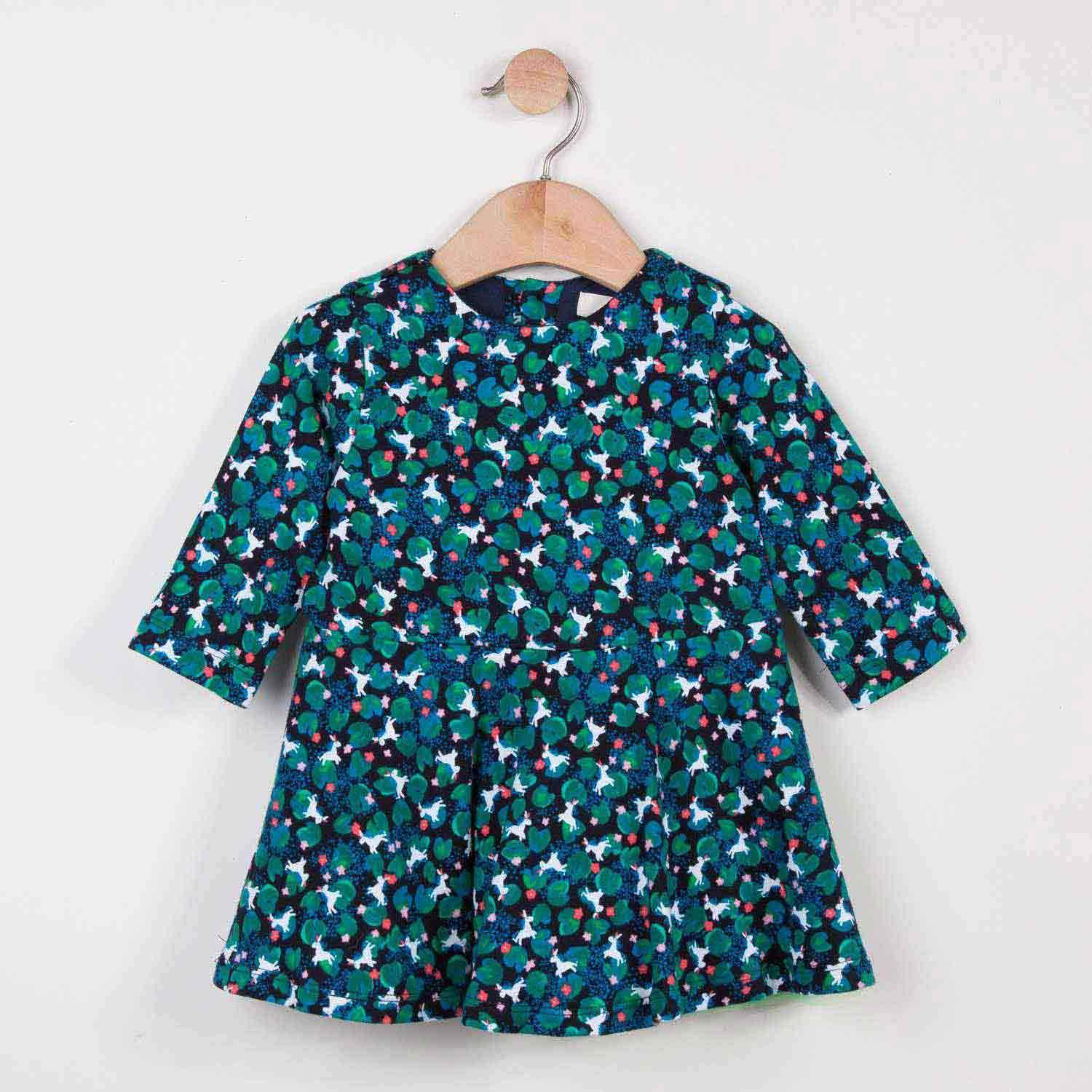Catimini Milano Knit Unicorns Print Baby Dress