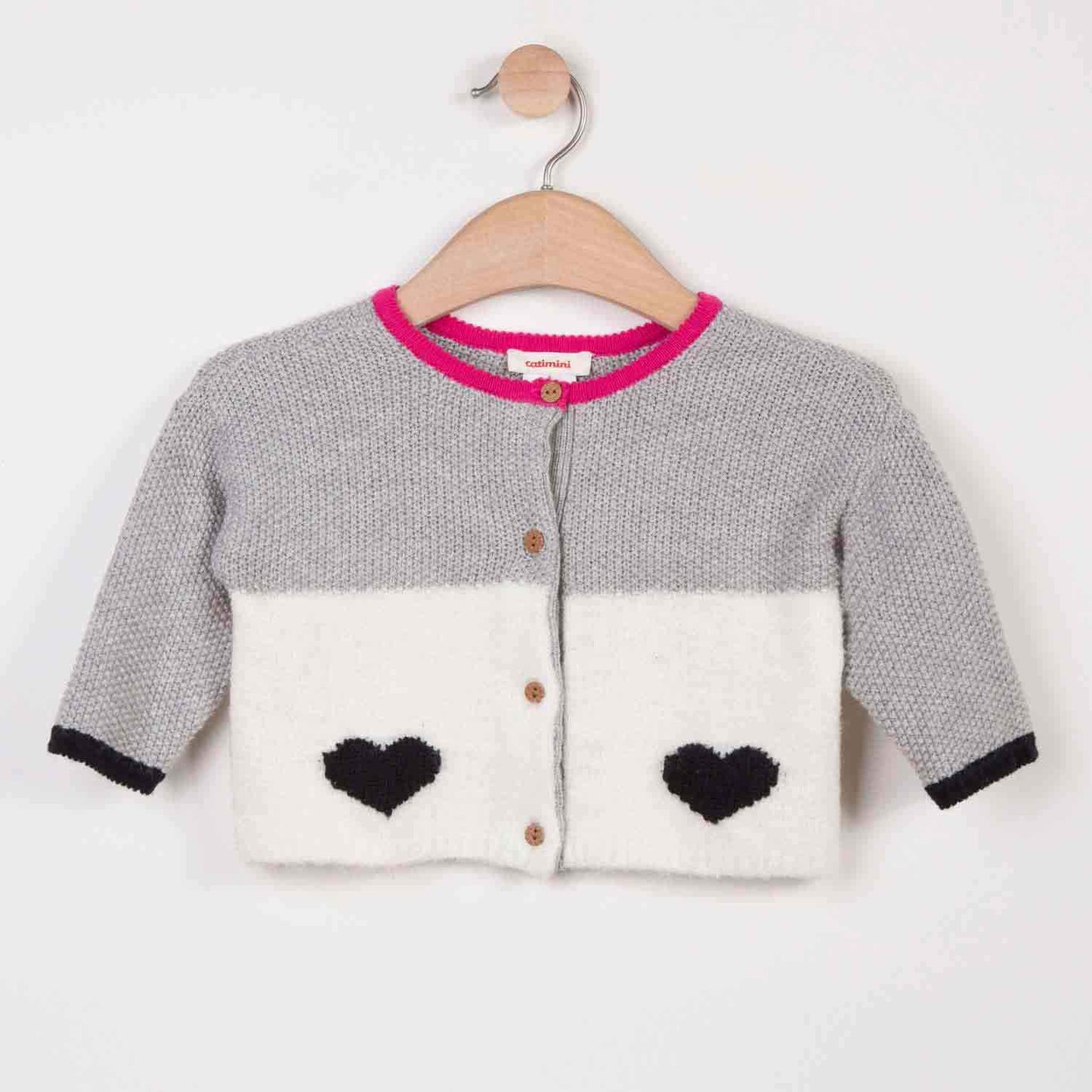 Catimini Woolly Cardigan with Fox Design (18m, 3T)