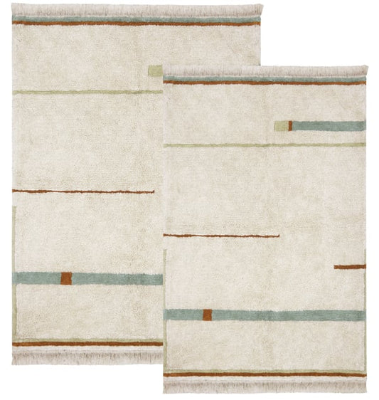 Washable Rug Lanes Vintage Blue (XS)