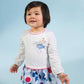Catimini Baby Girl Two Material Dress (Size 2)