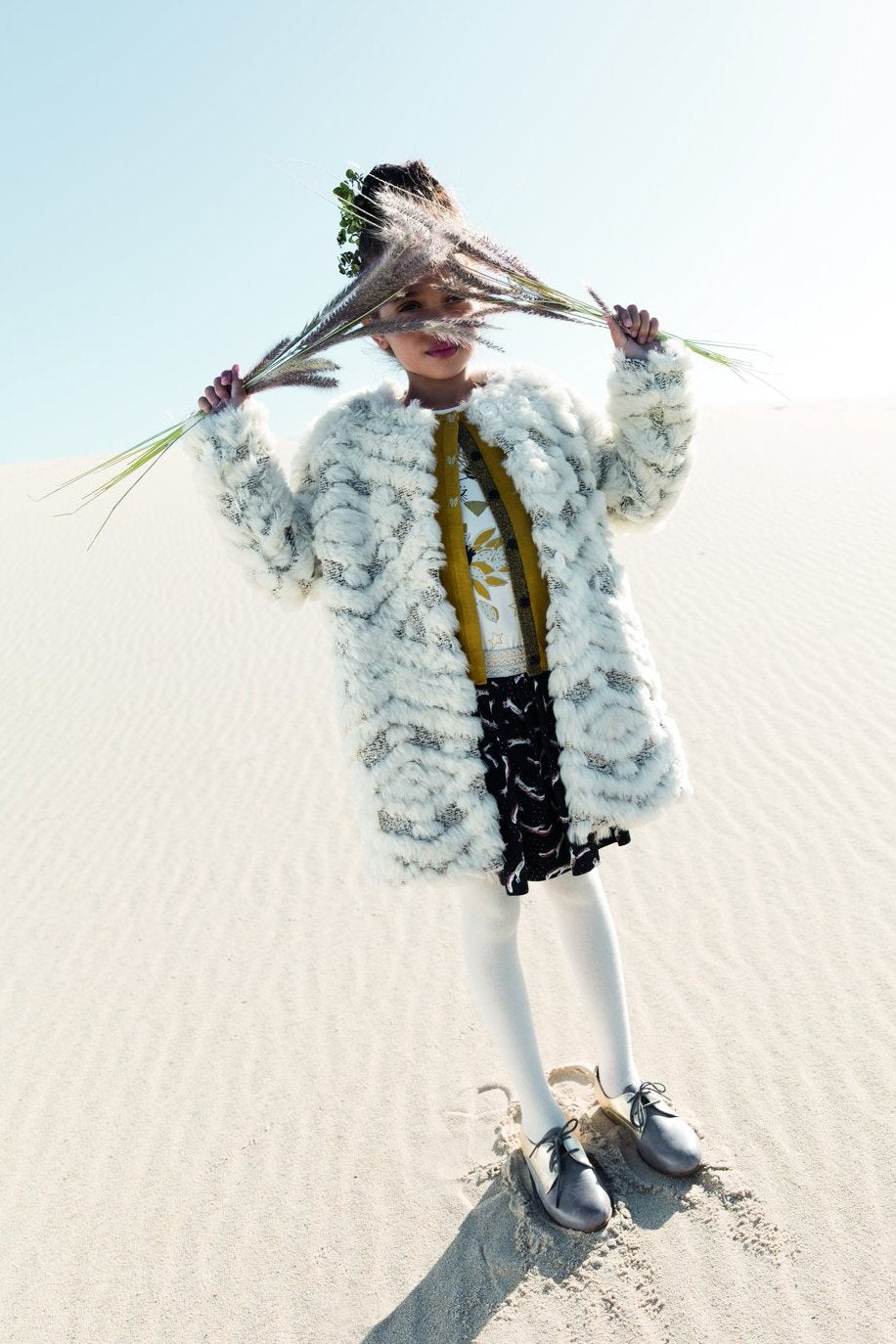 Catimini Fox Pattern Printed Skirt