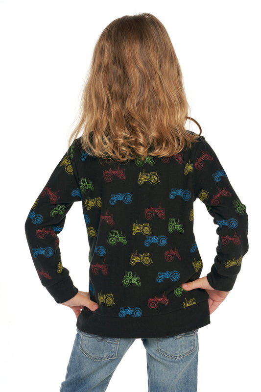 Chaser Boy's Tractor Party Pullover (Size 4)