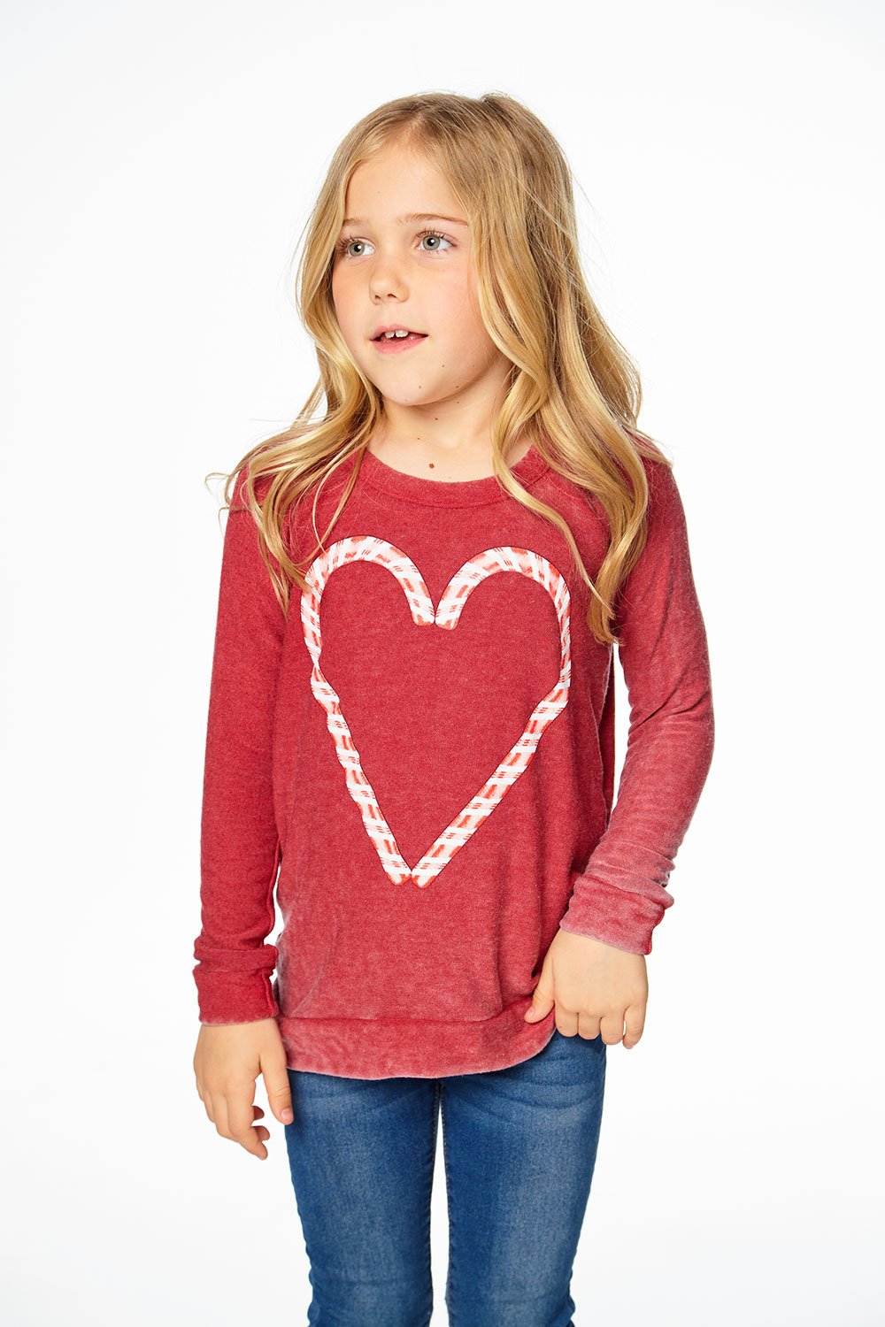 Chaser Girls Long Sleeve T-Shirt - Candy Heart (Size 2, 12)
