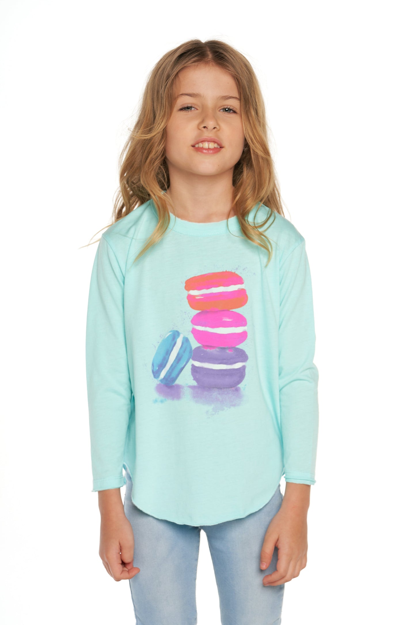 Chaser Girl's T-shirt Macarons  (Size 4,7)
