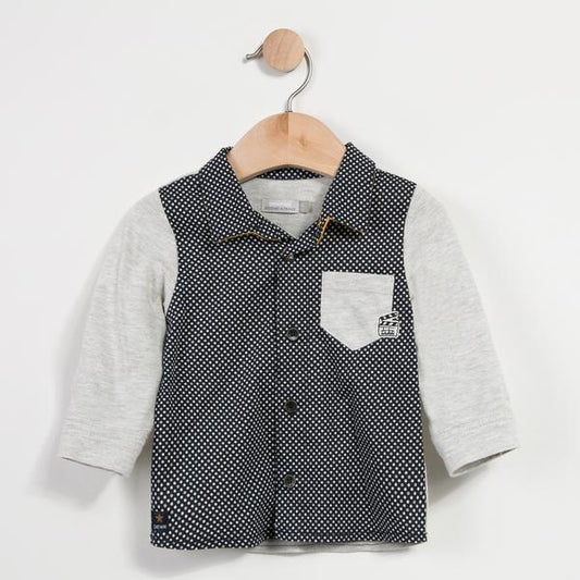 Catimini Boys Bi-material Shirt (6m, 9m, 12m, 3T)