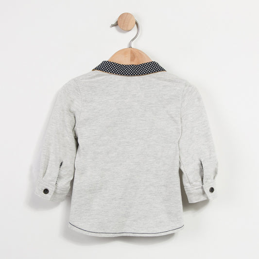 Catimini Boys Bi-material Shirt (6m, 9m, 12m, 3T)