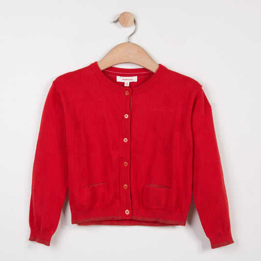 Catimini Textured Knit Cardigan (Size 5)