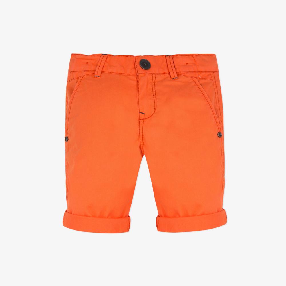 Catimini Boy Overdyed Bermuda Shorts in Orange (Size 4, 8)