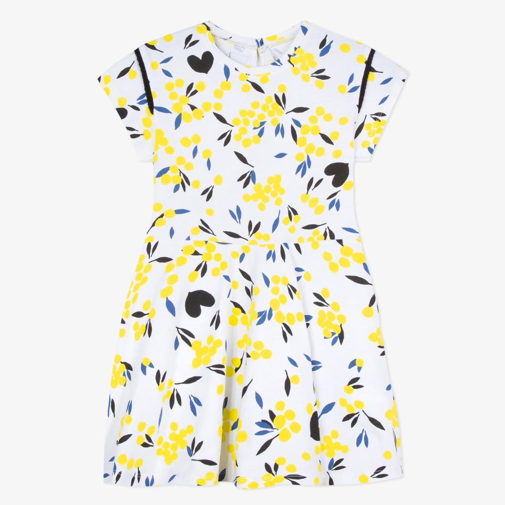 Catimini Girl's Mimosa Print Jersey Dress (4Y)