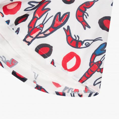 Catimini Girl's Lobster Printed Voile Dress (Size 4, 6)