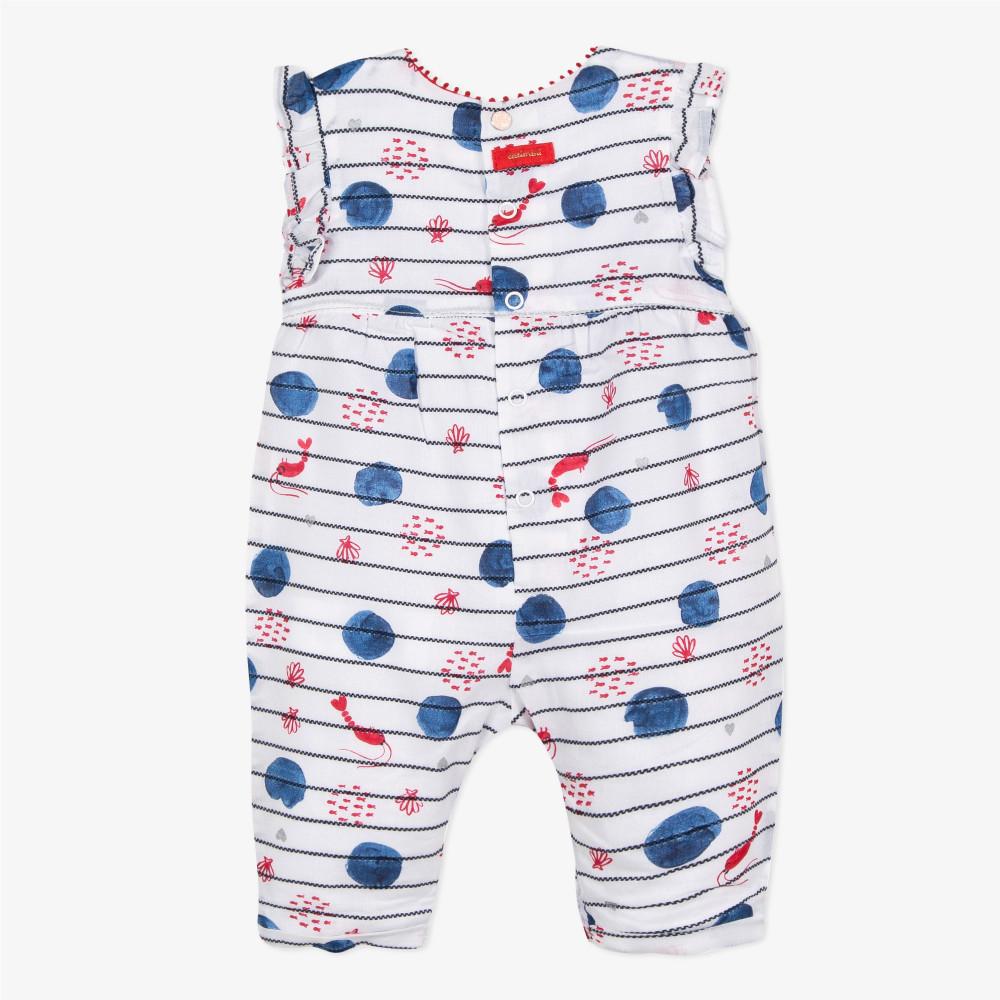 Catimini Baby Girl Striped Voile Jumpsuit (3m, 12m)